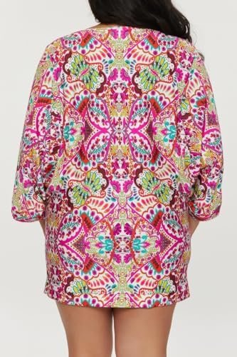 51EQoOrUZyL._AC_.jpg Trina Turk Women's Monaco Casablanca Tunic, Casual, Beach Cover Ups