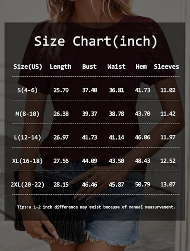 ATHMILE Womens Blouses Business Date Outfits Spring Summer Fall Work Tops Fashion Lace Short Sleeve Casual Shirts 2025