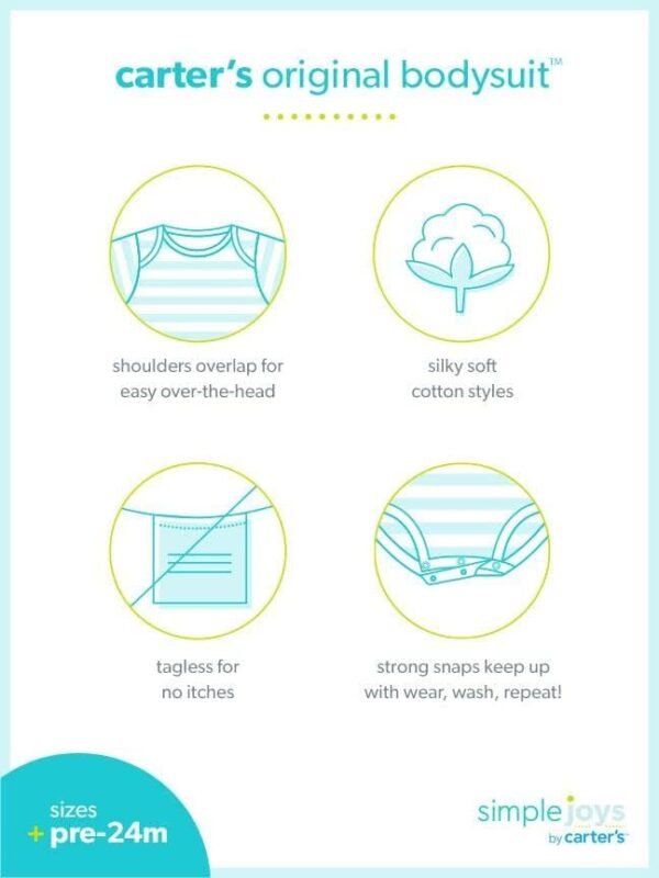51JhDxv9BNL._AC_.jpg Simple Joys by Carter's Baby Girls' 6-Pack Sleeveless Bodysuit