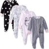 Gerber Baby Girls 4 Pack Sleep 'N Play Footie
