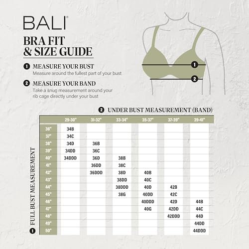 Bali Women's Passion for Comfort Minimizer, Full-Coverage Underwire Bra, Seamless Cups