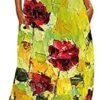 Ceboyel Womens Boho Floral Maxi Dresses Floral Flowy Long Dresses Sleeveless Sun Dress Casual Summer Trendy Outfits 2024