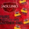 51PrVeoQyKL.jpg Jack Link's Beef Jerky, Teriyaki, Multipack Bags - Flavorful Meat Snacks for Lunches, Ready to Eat Protein Snacks, Individual Packs - 7g of Protein, Made with 100% Beef - 0.625 oz (Pack of 5)