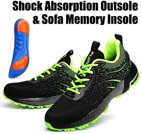 Furuian Steel Toe Shoes for Men & Women Lightweight Safety Work Shoes Comfortable Steel Toe Sneakers Warehouse Industry Work Sneakers