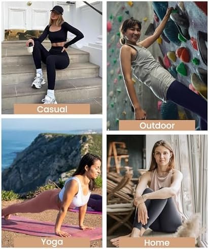 51R9VeIQ9AL._AC_.jpg NexiEpoch High Waisted Leggings for Women - Black Tummy Control Compression Soft Yoga Pants for Workout Reg & Plus Size