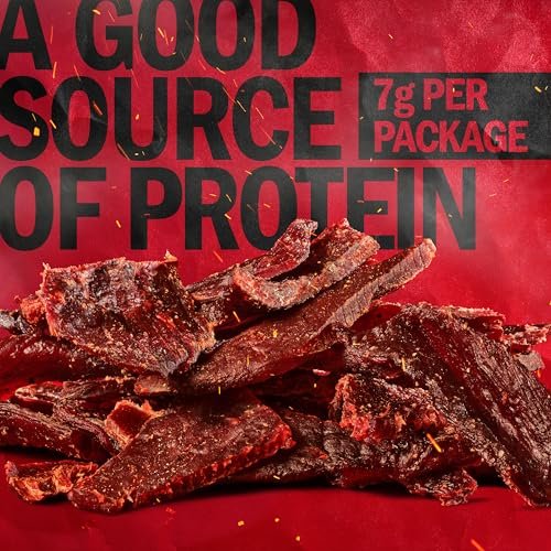 51SrfMF5G5L.jpg Jack Link's Beef Jerky, Teriyaki, Multipack Bags - Flavorful Meat Snacks for Lunches, Ready to Eat Protein Snacks, Individual Packs - 7g of Protein, Made with 100% Beef - 0.625 oz (Pack of 5)