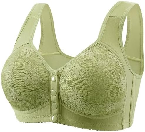 51TFHbY7OfL._AC_.jpg 2025 Daisy Bras for Older Women Front Closure Bra Full Coverage Comfortable Bras No Underwire Plus Size Bra