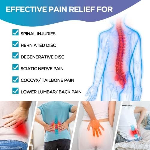 Comfytemp Ice Pack for Lower Back Pain Relief, HSA Approved, Reusable Gel Ice Wrap for Sciatica Nerve Injury, Hot Cold Compress Lumbar Brace for Herniated Disc, Waist Coccyx, Surgery Recovery Items