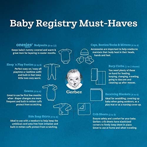 Gerber Baby Girls 4 Pack Sleep 'N Play Footie