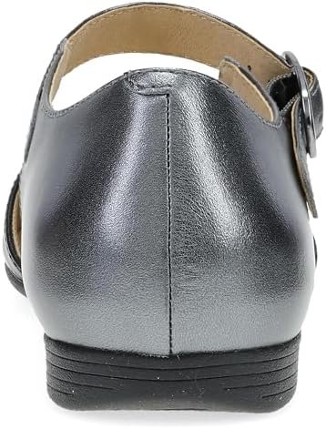 51UNzShMVyL._AC_.jpg Dansko Liv D'Orsay Mary Jane Flats for Women - Arch Support, Soft Leather, Adjustable Buckle, All-Day Comfort, Quality Construction