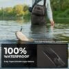 Calamus WaveWalker Fishing Waders for Men & Women, 100% Waterproof PVC Waders with Slip-Resistant Boots, Tear-Resistant Nylon