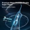 COSLUS Water Dental Flosser Teeth Pick: Portable Cordless Oral Irrigator 300ML Rechargeable Travel Irrigation Cleaner IPX7 Waterproof Electric Flossing Machine for Teeth Cleaning C20(F5020E)