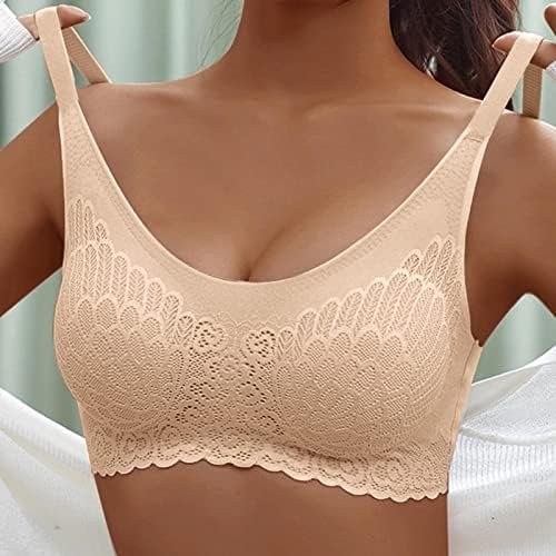 51Z9HybT7-L._AC_.jpg Women No Underwire Comfortable Everyday Bra Full Coverage Push Up Bra Soft Support Sports Bra