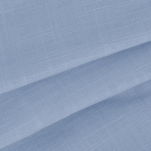 51au6CNZ3AL._AC_.jpg Linen Shirts for Women 2025 Summer Cotton Short Sleeve Button Down Blouses Casual Oversized Solid Color Tunic Tops