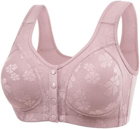 Daisy Bras for Older Women 2025 Comfy Convenient Front Closure Bra Full Support No Underwire Bras
