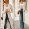 GRACE KARIN Women's 2025 Trendy Long Cardigans Sweater Lightweight Open Front Long Sleeve Maxi Duster Coats with Pockets