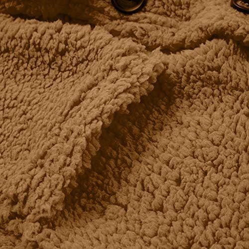 Winter Coats for Women Fleece Jacket Warm Casual Coats with Pockets Long Sleeve Button Down Cardigans Sweaters