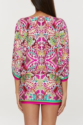 51cyz9t5gAL._AC_.jpg Trina Turk Women's Monaco Casablanca Tunic, Casual, Beach Cover Ups