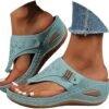 51fAk8dPe8L._AC_.jpg Orthopedic Sandals for Women - Arch Support Wedge Flip Flops, Summer 2025 Comfortable Dressy Casual Beach Slippers
