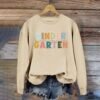Generic Teacher Sweatshirts for Women Back to School Clothes Graphic Long Sleeve Crewneck Shirt First Day Fall Grade Outfits