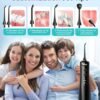 COSLUS Portable Water Flosser for Teeth: 10 Pressure Settings Professional Water Dental Pick for Orthodontic, Braces & Sensitive Gums - Cordless for Travel Use, for Adults Teens, BPA-Free, E40