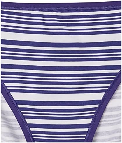 Amazon Essentials Women's Cotton High Leg Brief Underwear (Available in Plus Size), Breathable, Multipacks