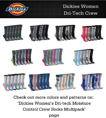 Dickies Women's Dri-Tech Essential Moisture Control Crew Socks