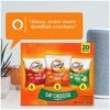 Goldfish Crackers Say Cheeeese Variety Pack with Cheddar, Pizza and Parmesan, Snack Packs, 20 Ct
