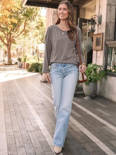 51veLCACsVL._AC_.jpg AUTOMET Womens Long Sleeve Shirts Loose Fitted Crewneck Basic Tops Casual Outfits Fall Clothes 2025