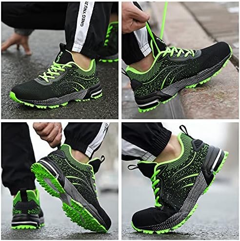 Furuian Steel Toe Shoes for Men & Women Lightweight Safety Work Shoes Comfortable Steel Toe Sneakers Warehouse Industry Work Sneakers