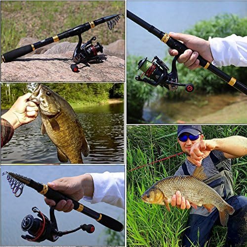 61hpD7Oo2XL._AC_.jpg Sougayilang Fishing Rod Reel Combo with Telescopic Fishing Pole Spinning Reel Carrier Bag for Travel Saltwater Freshwater Fishing